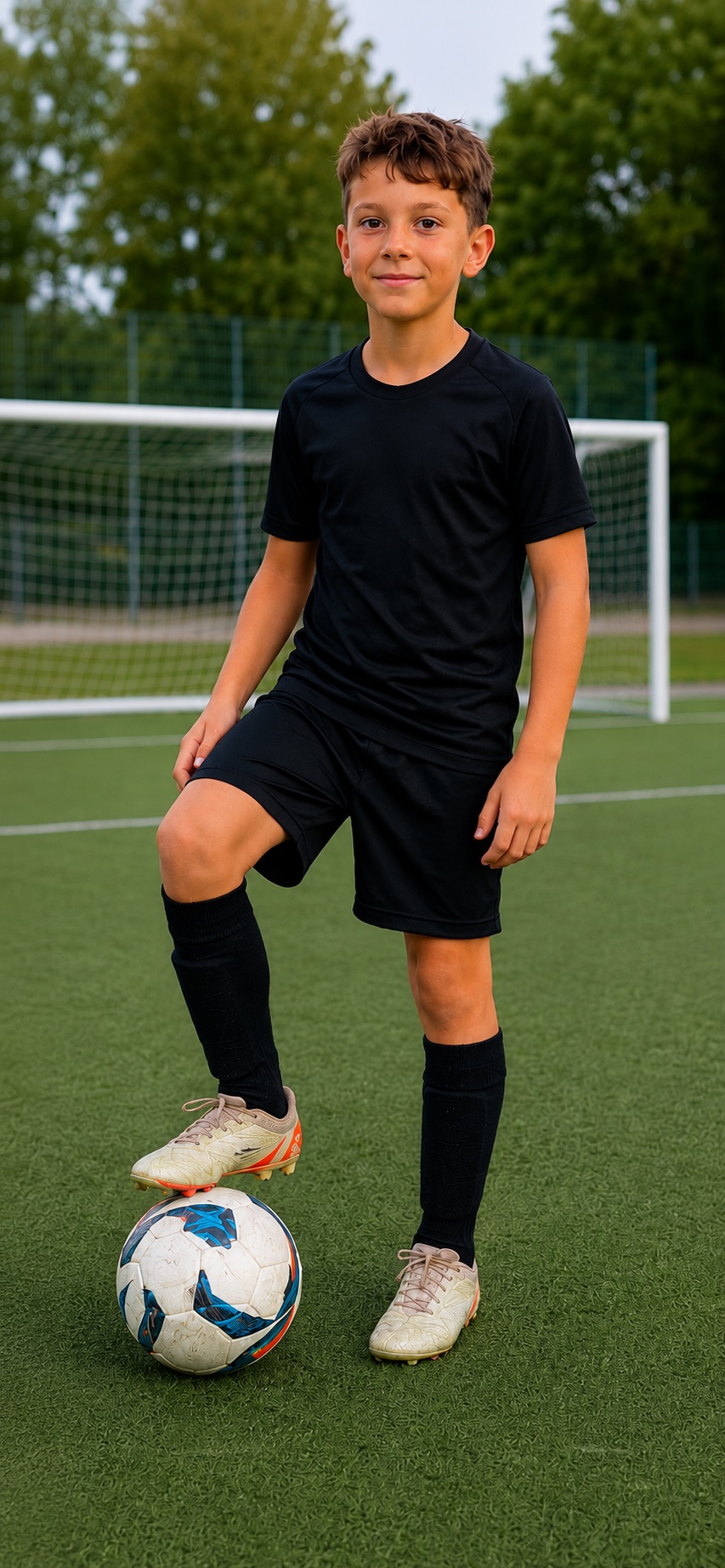 Luca Moretti beim Fußball