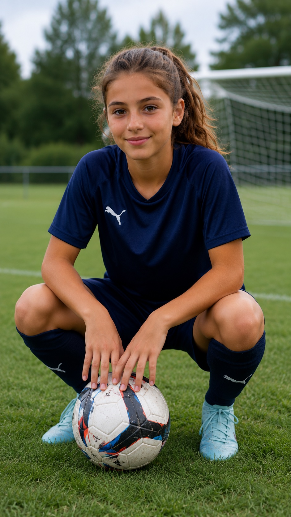 Mila Hoffmann als Flügelspielerin