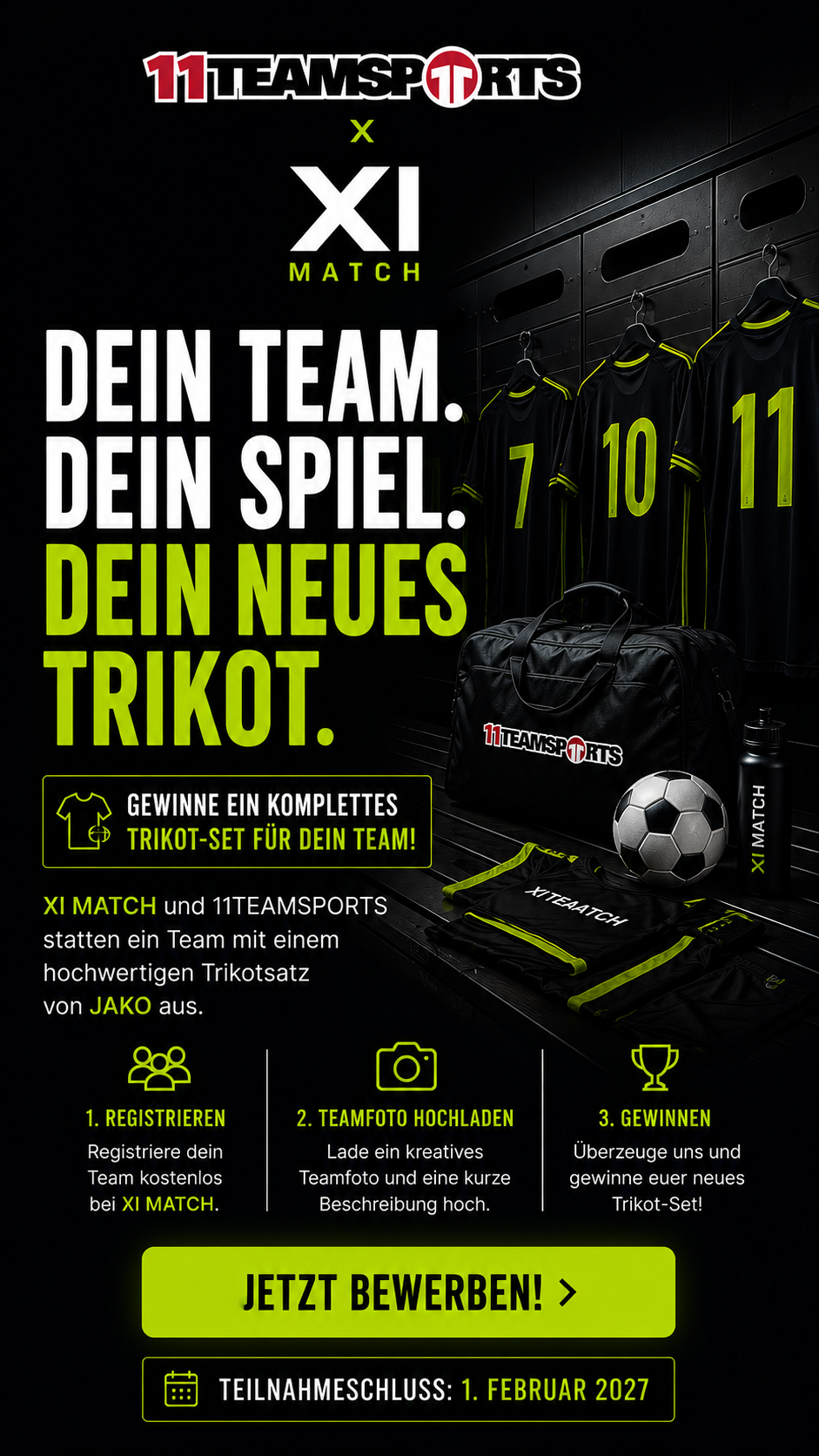 XI Match x 11teamsports Gewinnaktion